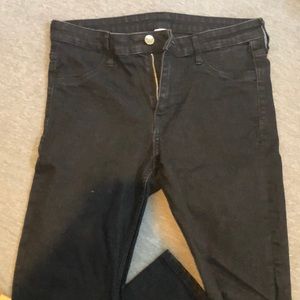 H&M Black High-Waisted Jeans